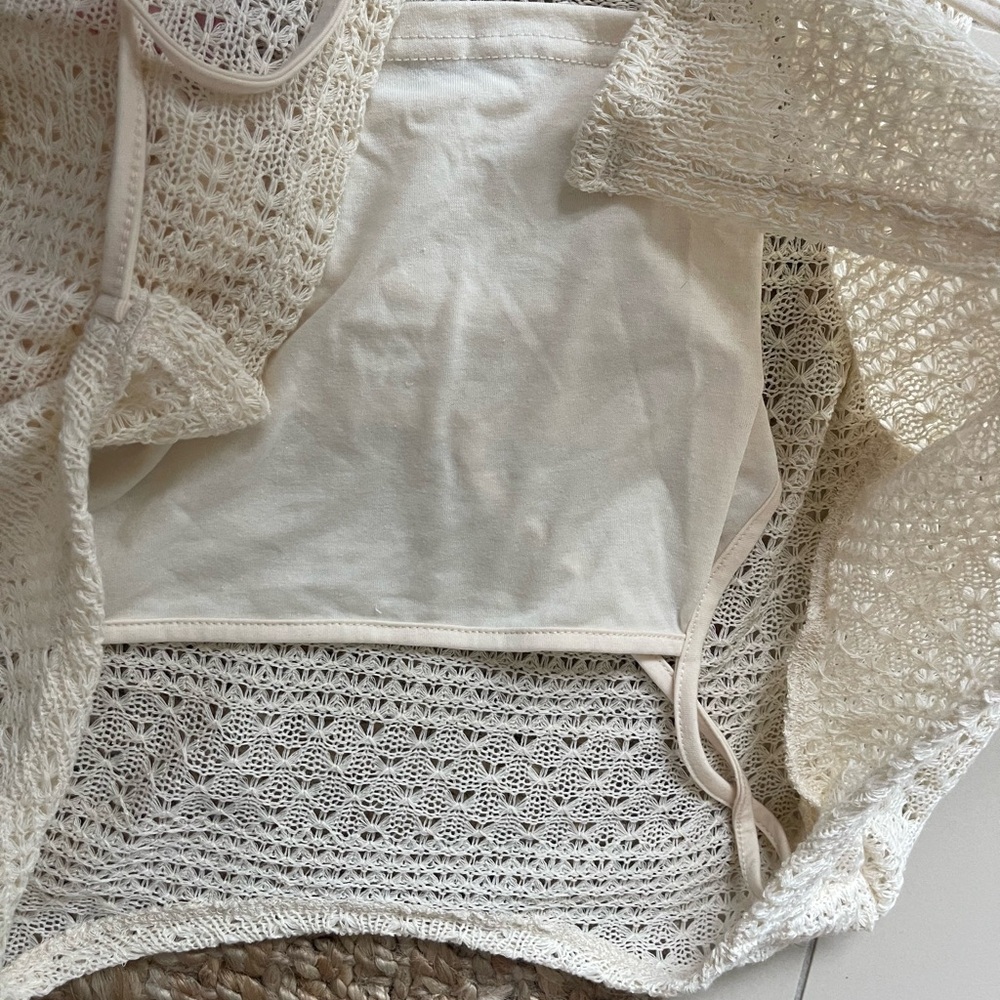 Long Sleeve Cream Shirt - Picture 7 of 7